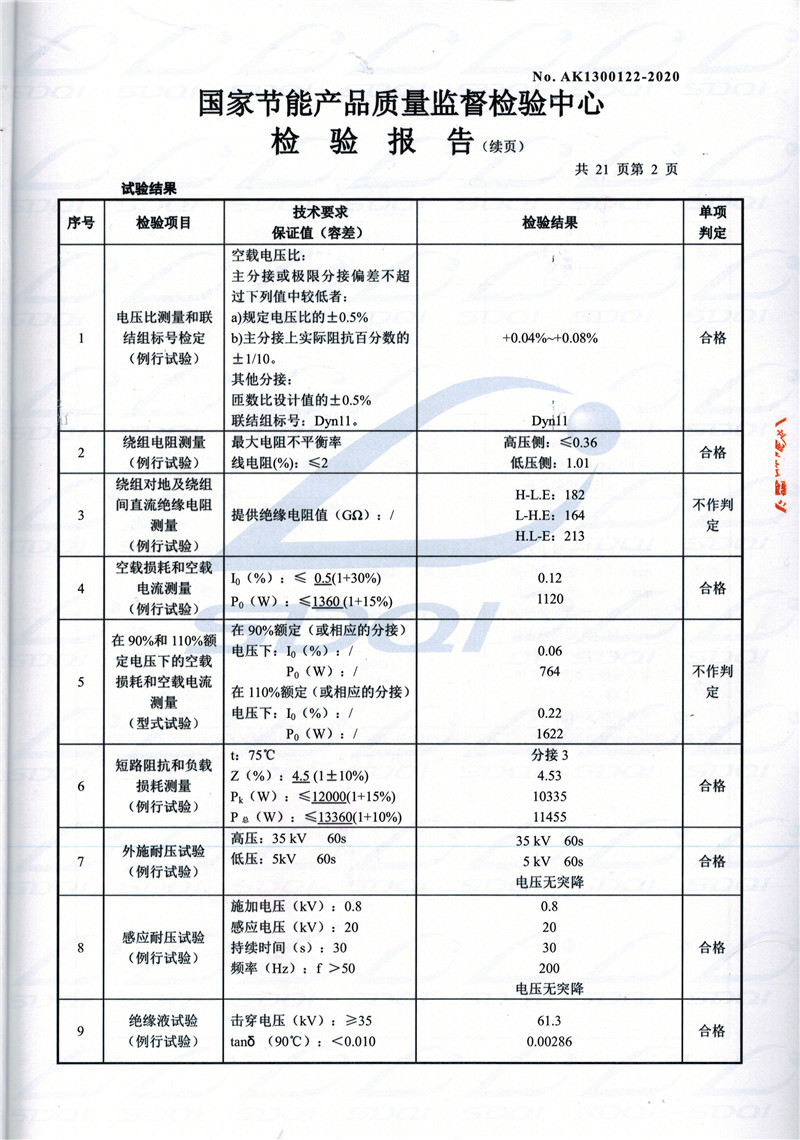 高低压试验报告-S11-1250沙市沙市沙市油浸式变压器-2.jpg